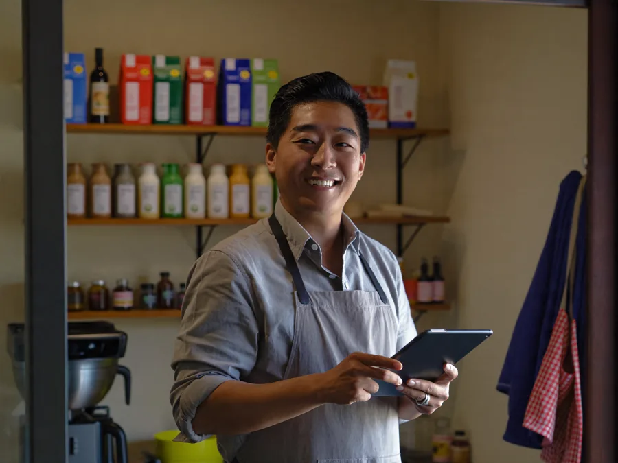 Small business owner in a shop